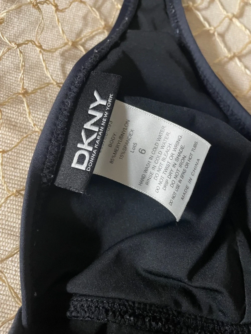 Dkny black Halter Ruched One-Piece Swimsuit - Picture 5 of 5